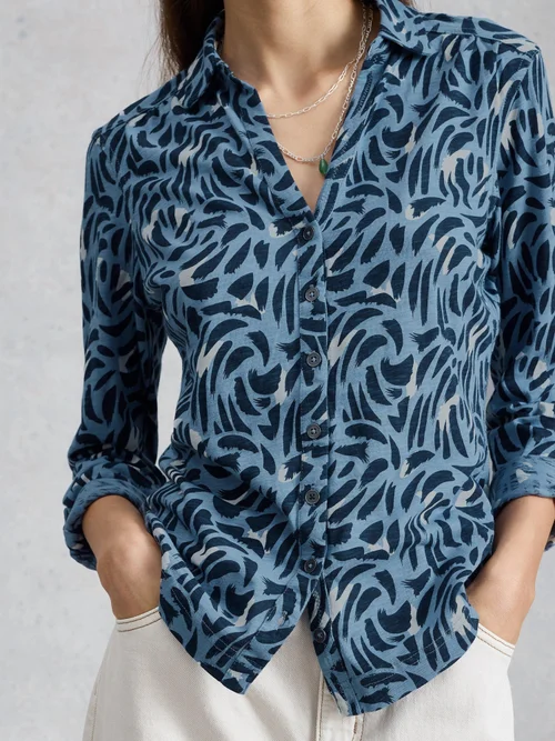 Chemise En Jersey Annie - Blue Pr - 52 Image 3