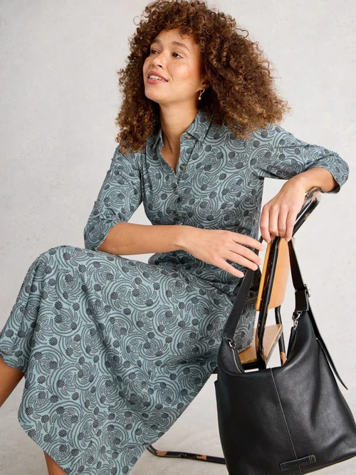 Robe Chemise En Jersey Rua - Blue Pr - 52/R Image 3