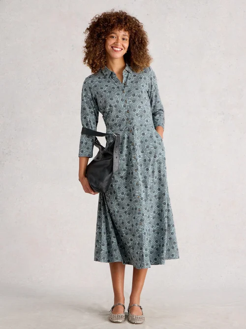 Robe Chemise En Jersey Rua - Blue Pr - 52/R Image 2