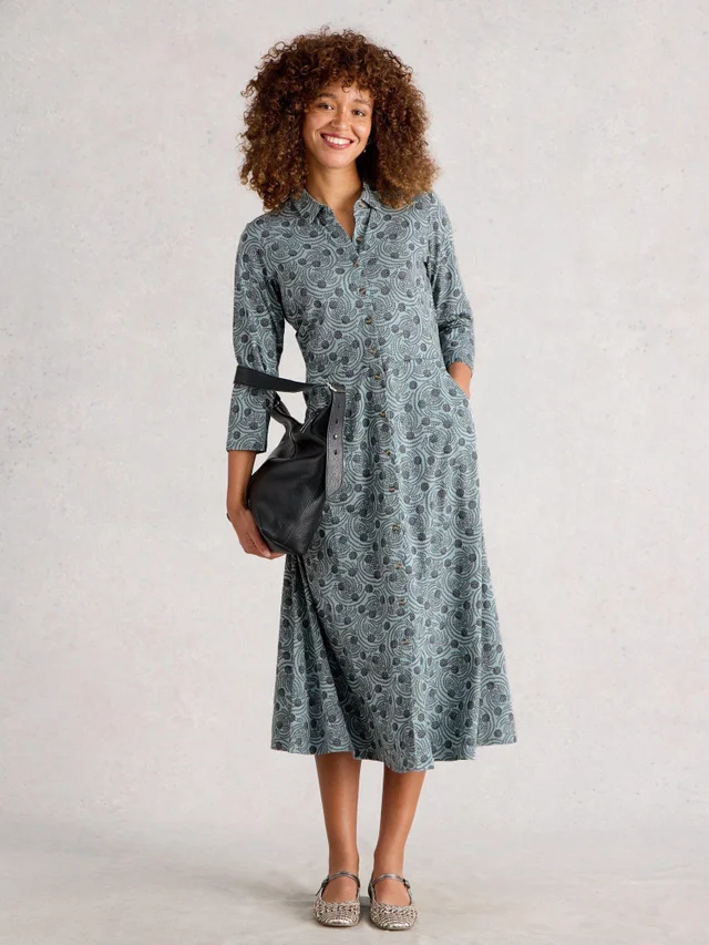 Robe Chemise En Jersey Rua