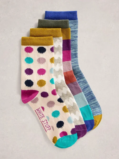 Lot De 4 Chaussettes Courtes Hotch Potch - Nat Mlt - 39-41 Image 2