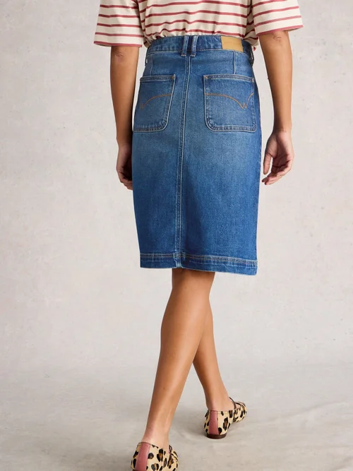 Jupe En Denim Tia - Mid Denim - 52/R Image 4