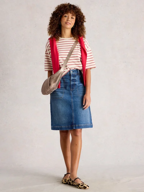 Jupe En Denim Tia - Mid Denim - 52/R Image 2