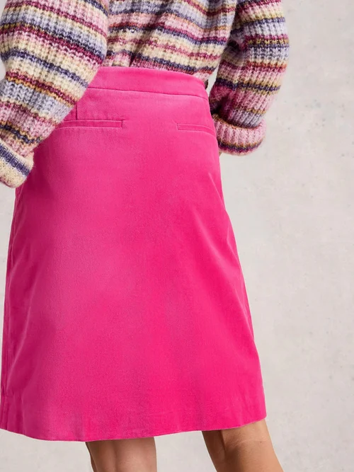 Jupe En Velours Corail - Brt Pink - 52 Image 4