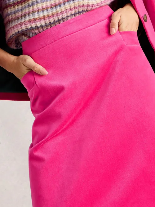 Jupe En Velours Corail - Brt Pink - 52 Image 3