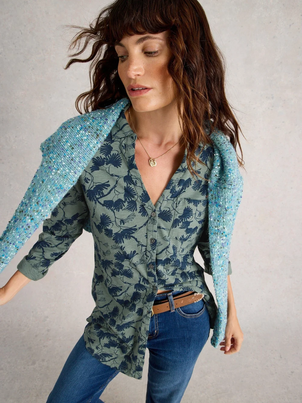 Chemise Annie Longue - Green Mlt - 52/R Image 1