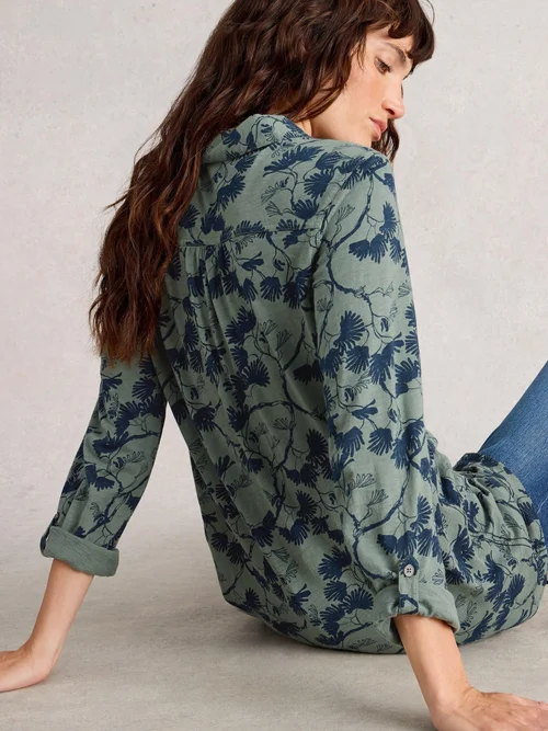 Chemise Annie Longue - Green Mlt - 52/R Image 4
