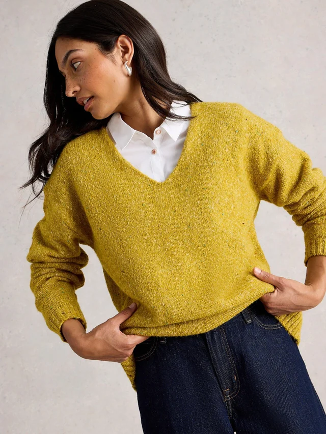 Pull En V Texturé