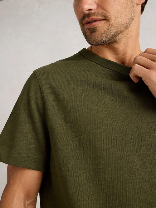 T-Shirt Épais Harrington - Khaki Grn - XXL Image 3