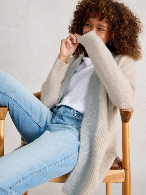 Cardigan Long Erin - Nat Mlt - XL Image 3
