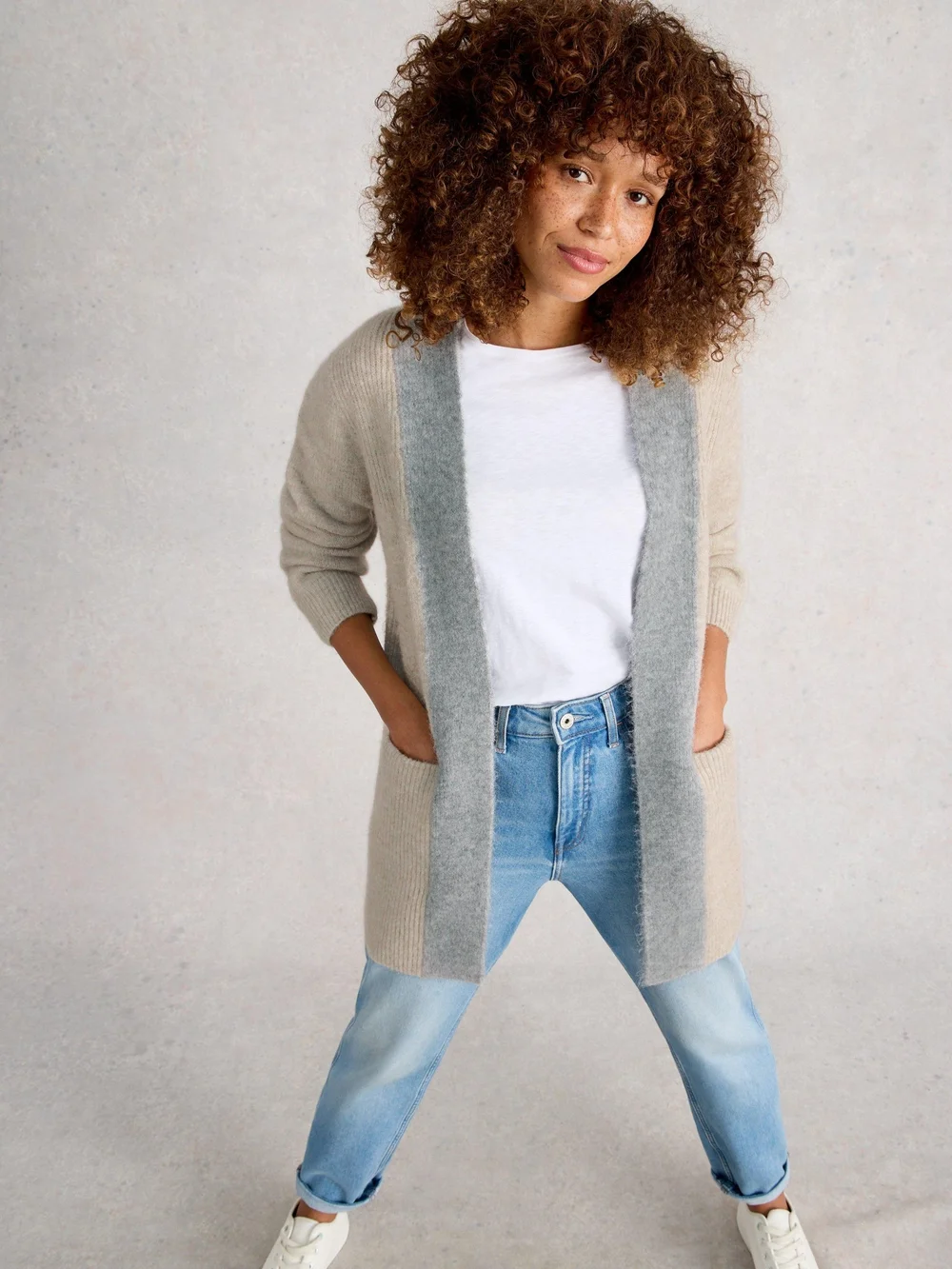 Cardigan Long Erin - Nat Mlt - XL Image 1