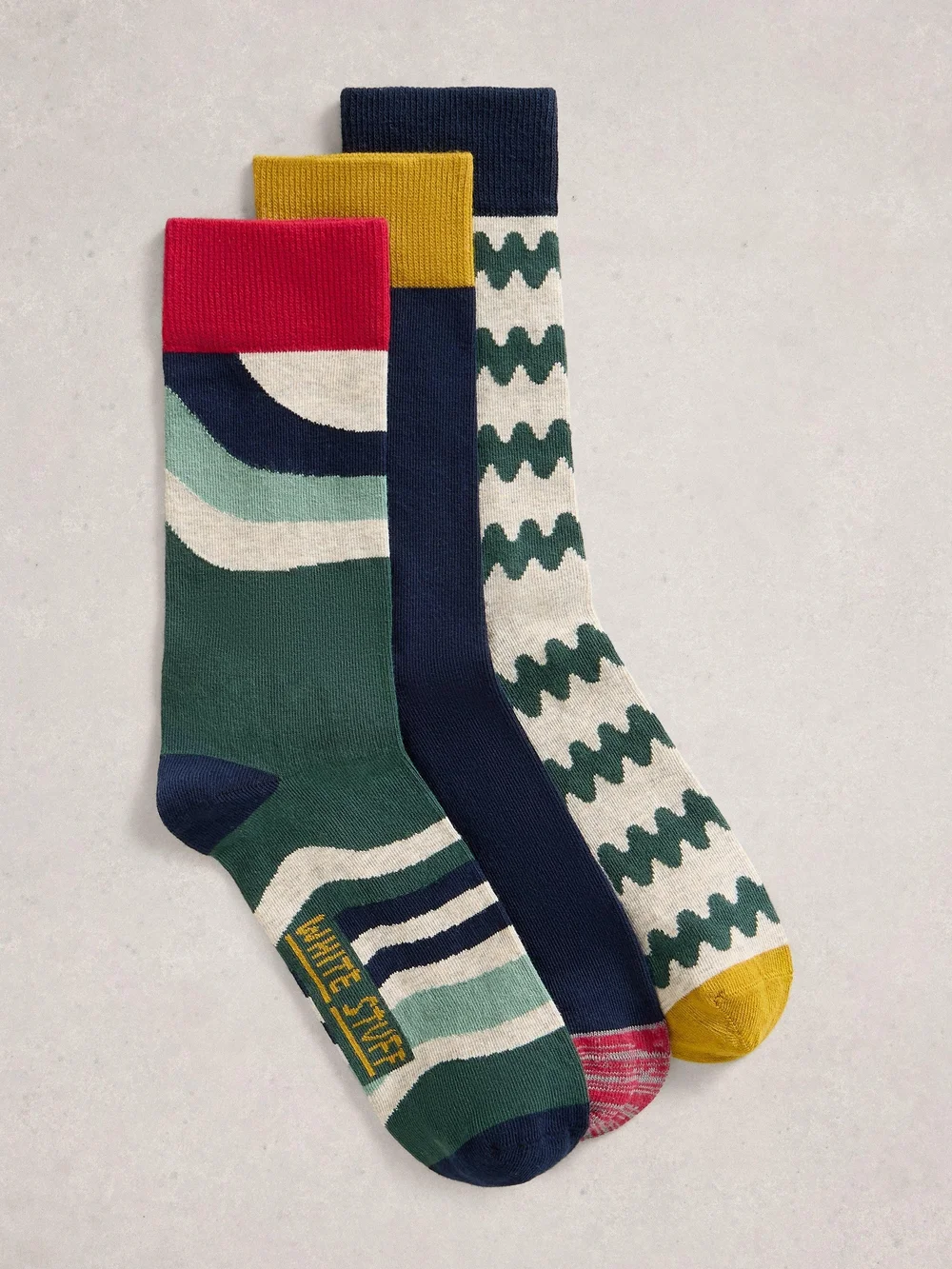 Lot De 3 Paires De Socquettes À Motifs - Green Mlt - 44-46 Image 1