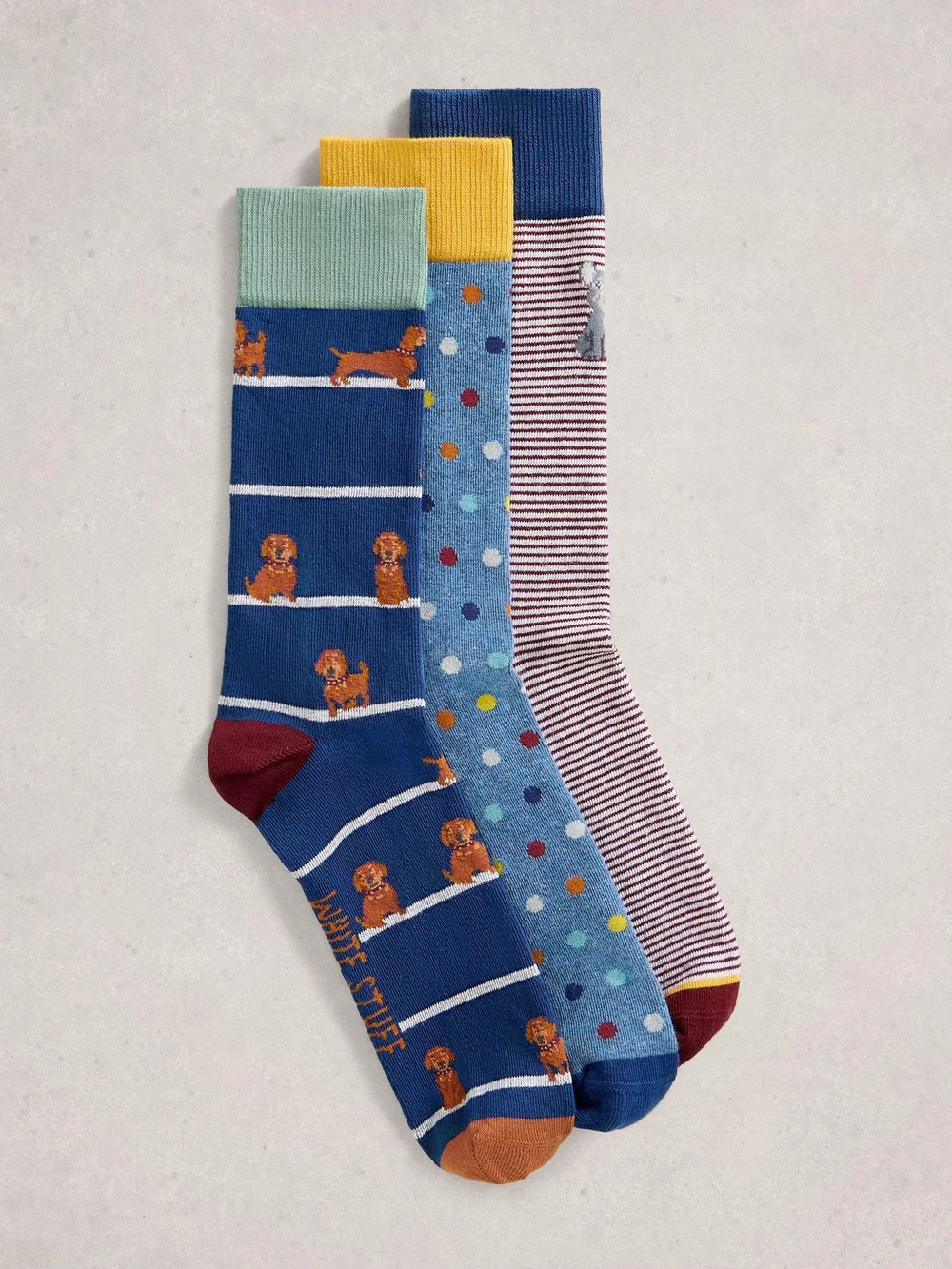 Lot De 3 Paires De Socquettes Dog Pals - Navy Multi - 44-46 Image 1