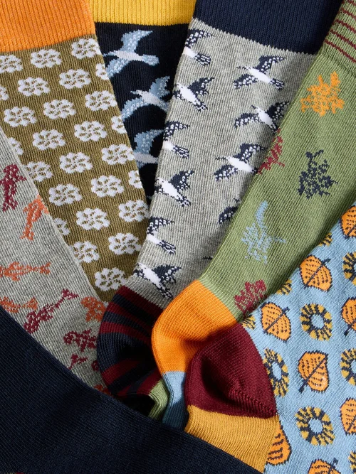 7 paires de socquettes - Navy Multi - 44-46 Image 2
