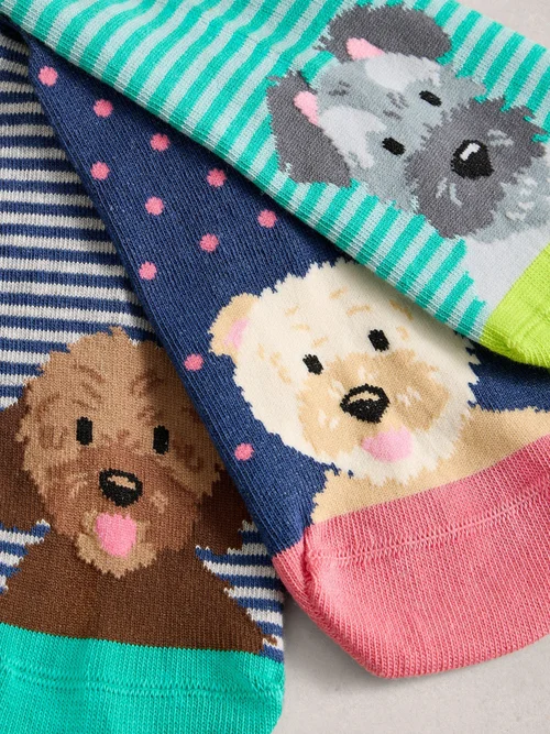Lot De 3 Paires De Socquettes Dog Pals - Blue Mlt - 39-41 Image 2