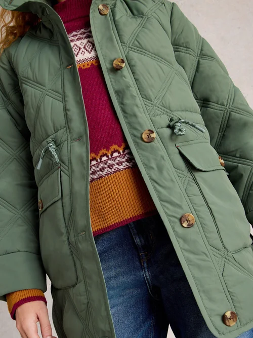 Manteau Matelassé Edie - Dus Green - 44/R Image 3