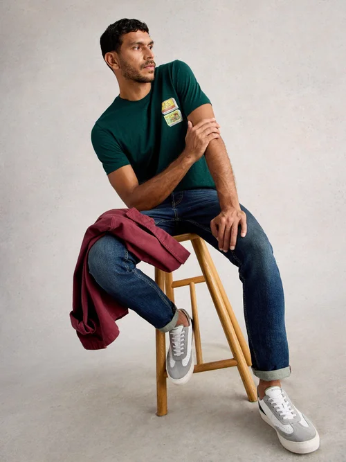 Poche À Vélo Graphique Abersoch - Dk Green - XXL Image 3