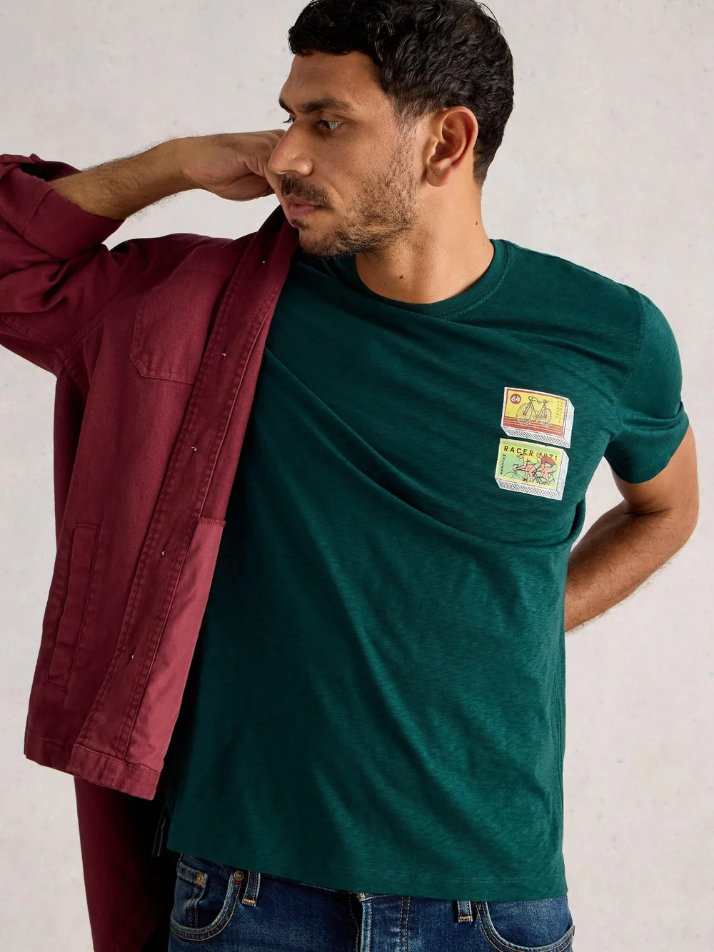 Poche À Vélo Graphique Abersoch - Dk Green - XXL Image 1