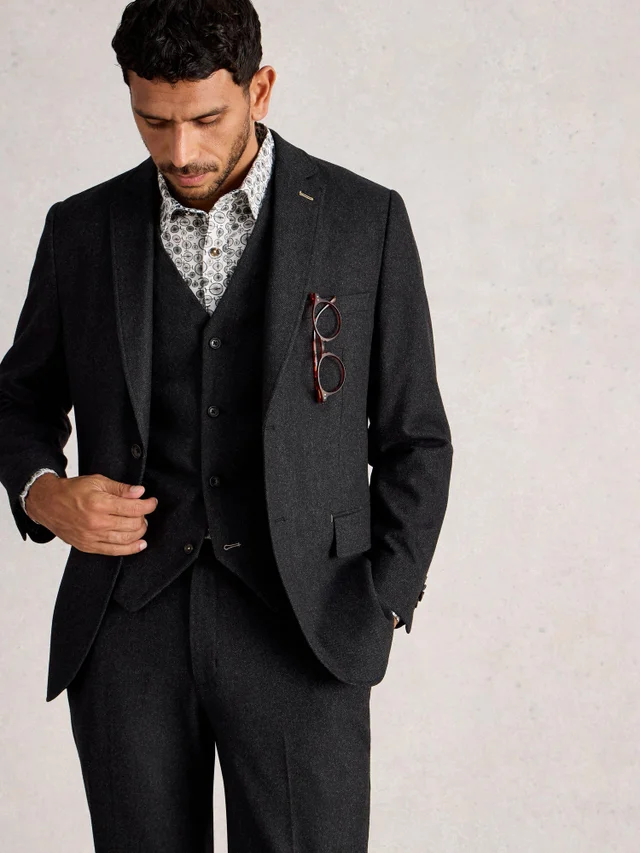 Blazer En Laine Mélangée