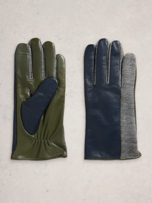 Gants En Cuir Layla - Navy Multi - S/M Image 3