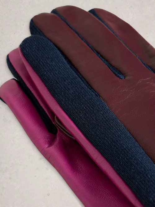 Gants En Cuir Layla - Plum Mlt - S/M Image 2