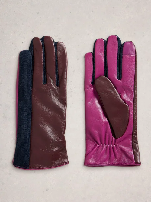 Gants En Cuir Layla - Plum Mlt - S/M Image 3
