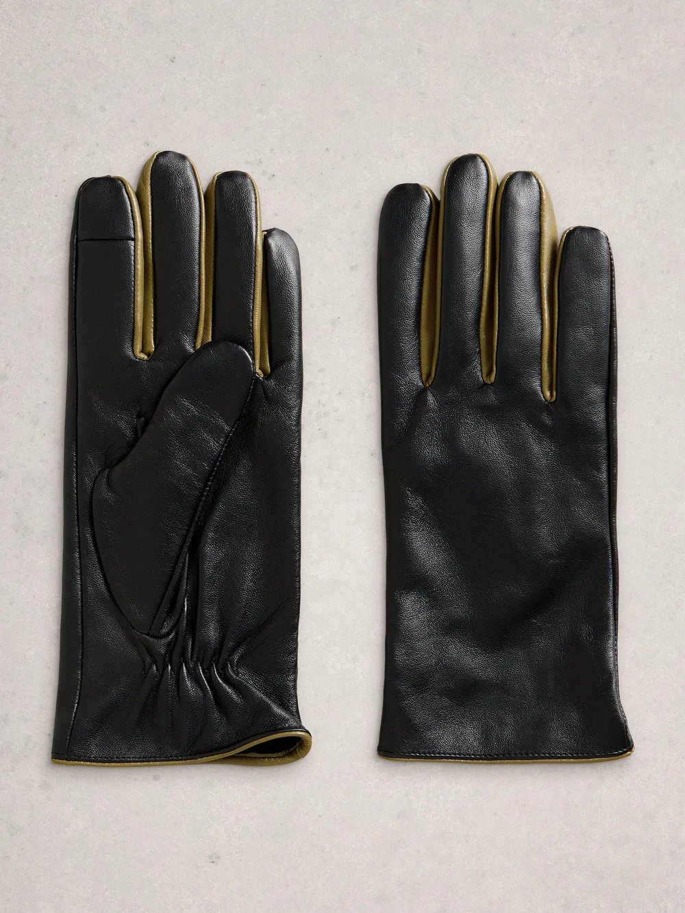 Gants En Cuir Carrie - Pure Blk - S/M Image 1