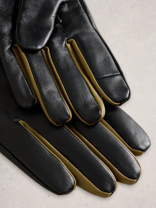 Gants En Cuir Carrie - Pure Blk - S/M Image 2