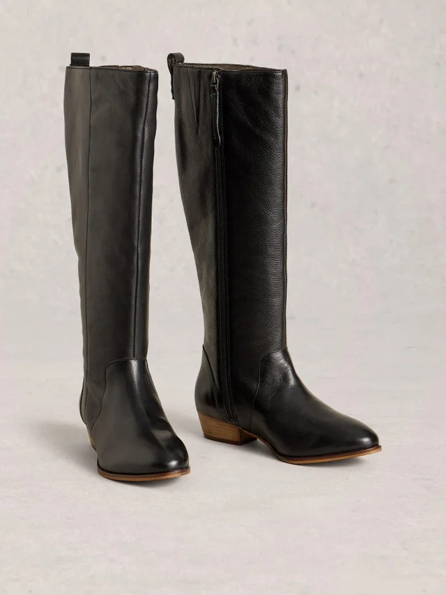 Bottes en cuir Willow montant jusqu'aux genoux