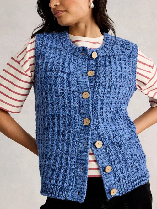 Débardeur À Boutons Maxine - Mid Blue - XL Image 3