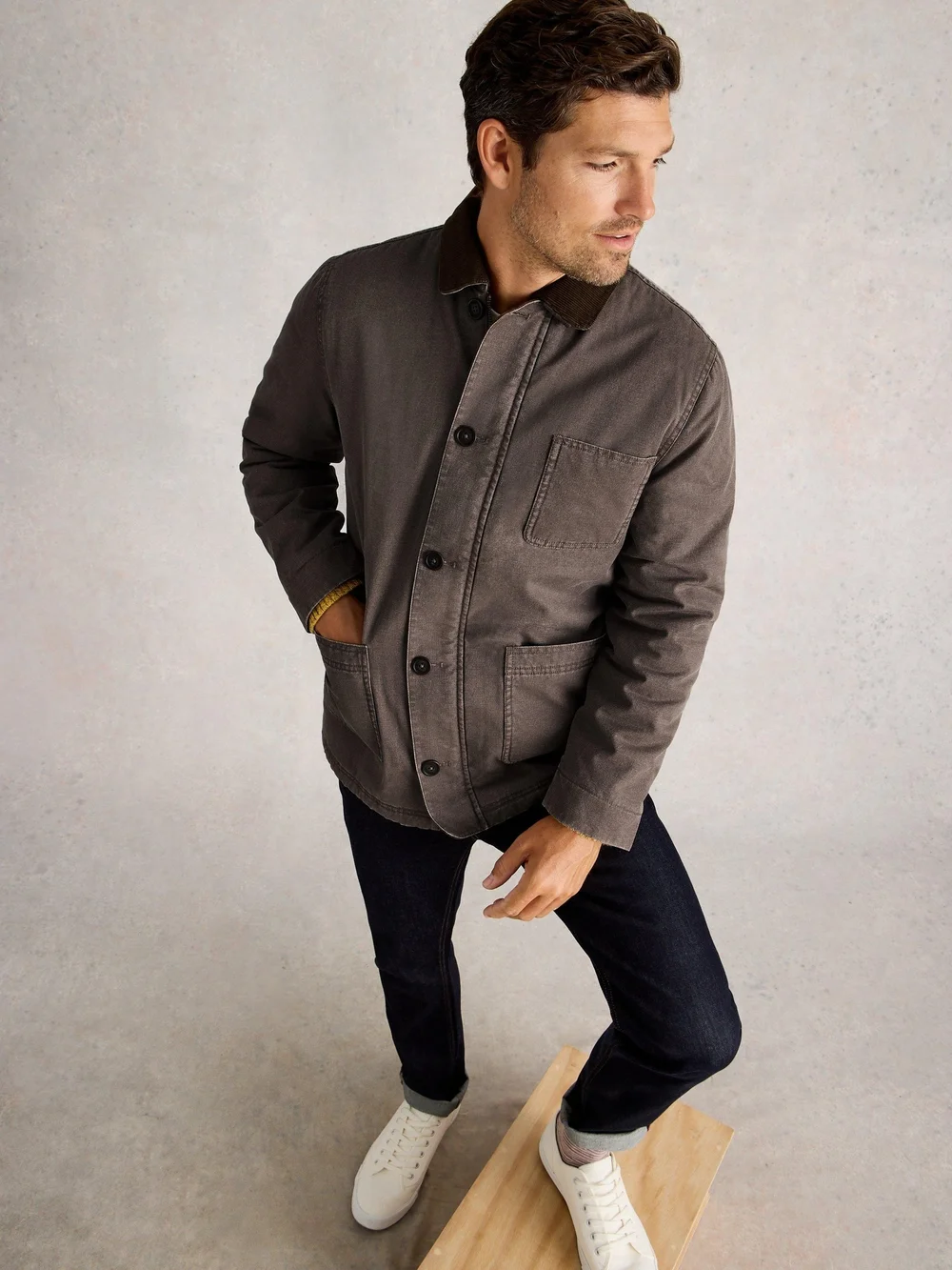 Veste Utilitaire Doublée Borg - Mid Brown - XXL Image 1