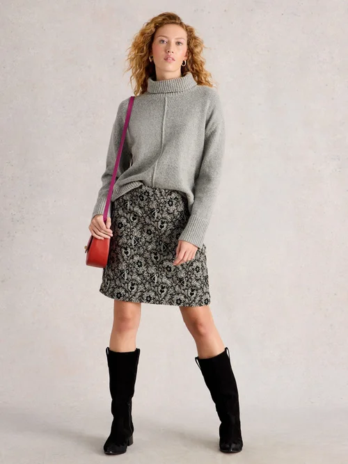 Jupe En Jacquard Corail - Grey Mlt - 52 Image 2