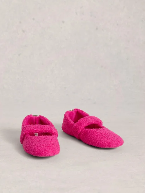 Chaussons Borg Mary Jane - Brt Pink - M Image 2