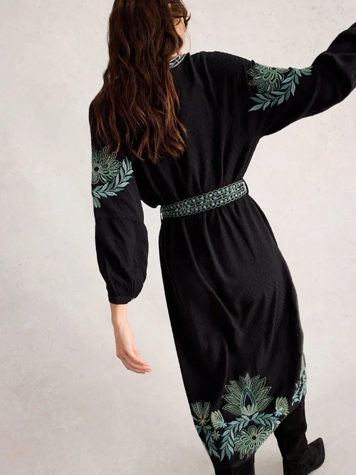 Robe Brodée Evie - Blk Mlt - 50 Image 4