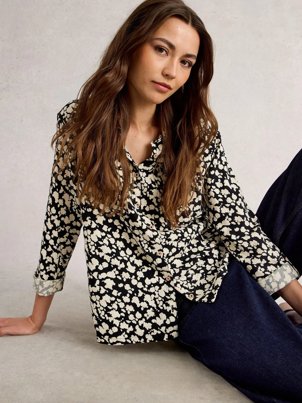 Chemise Imprimée Sophie - Blk Pr - 50 Image 1