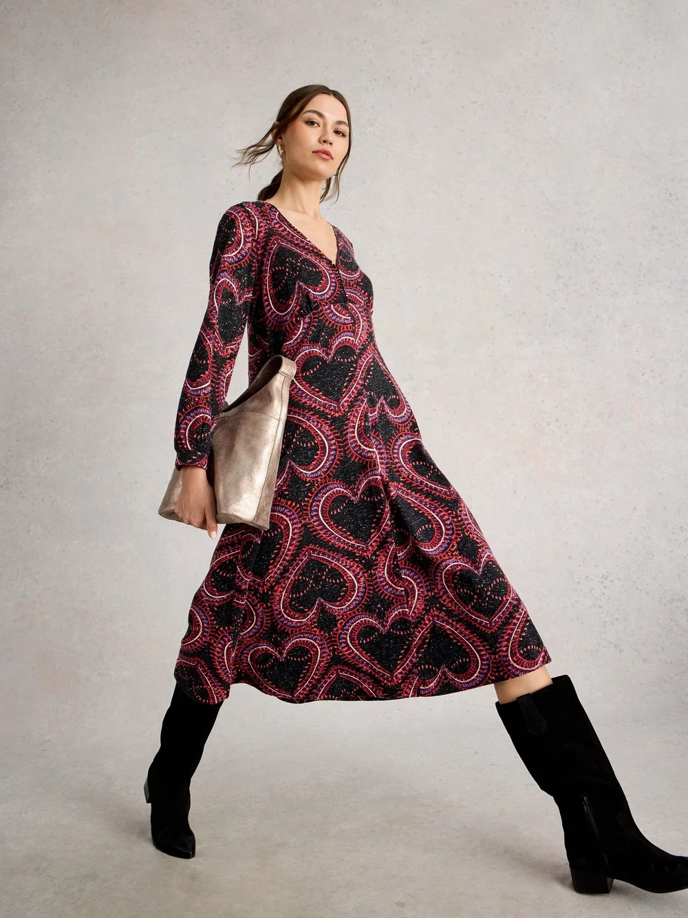 Robe En Jersey Scintillant Megan - Blk Pr - 52/R Image 1