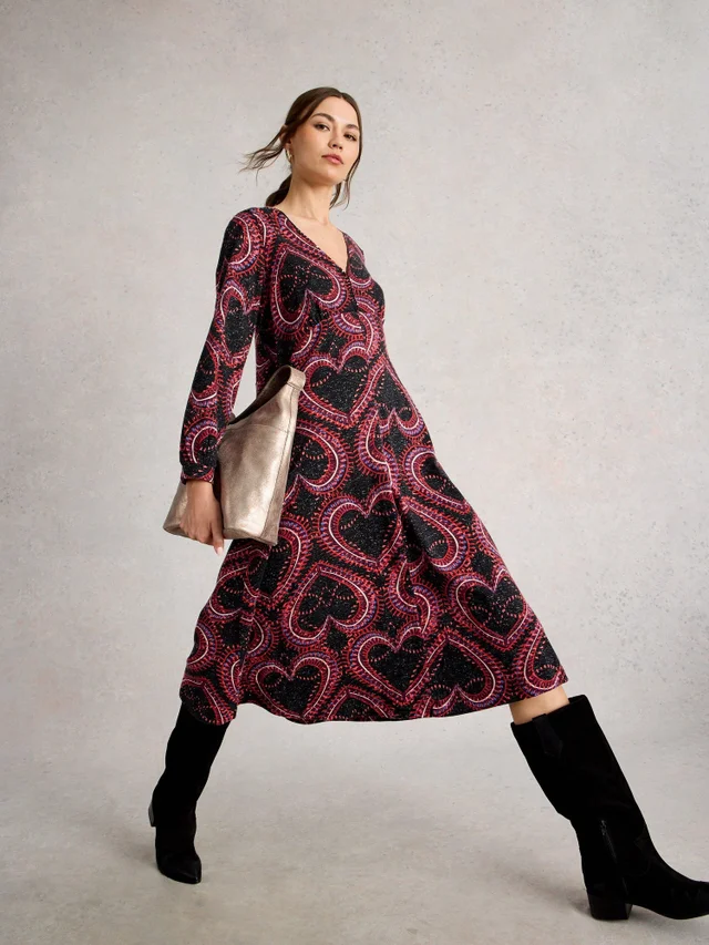 Robe En Jersey Scintillant Megan