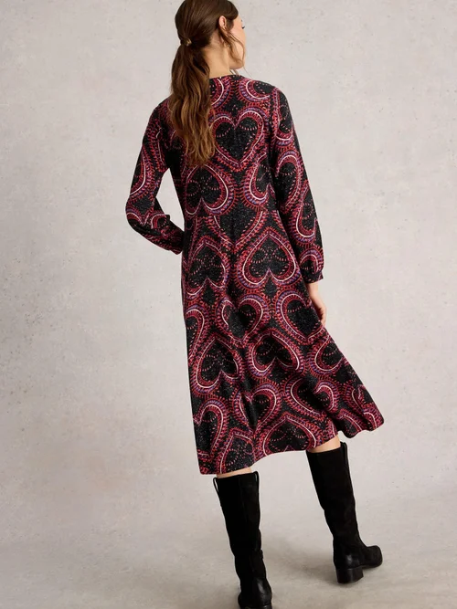 Robe En Jersey Scintillant Megan - Blk Pr - 52/R Image 4