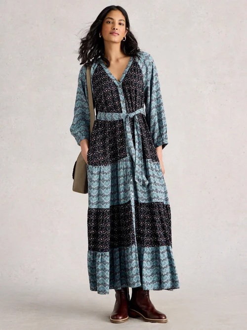 Robe Midi Clementine - Blue Mlt - 52/R Image 2