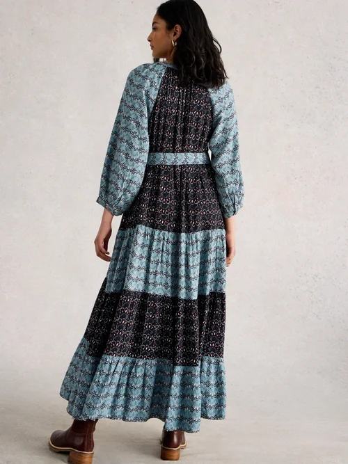 Robe Midi Clementine - Blue Mlt - 52/R Image 4