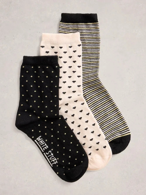 Lot De 3 Paires De Chaussettes Sparkle - Blk Mlt - 39-41 Image 1