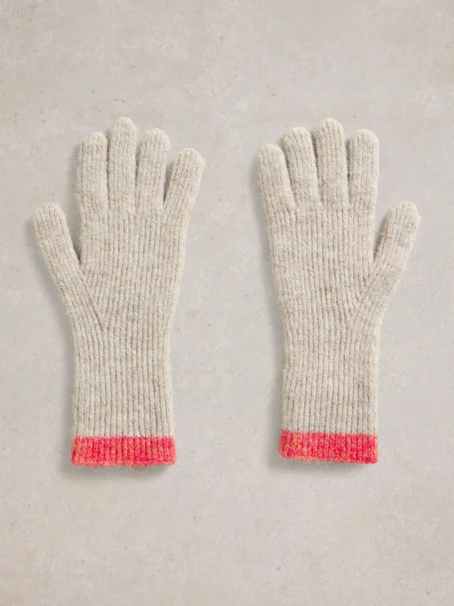 Gants Tricotés Color Block Image 3