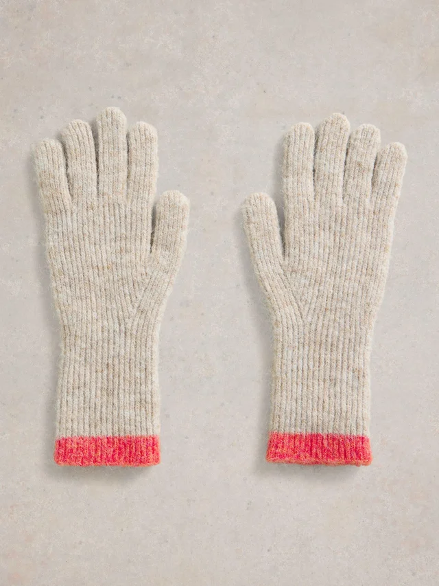 Gants Tricotés Color Block