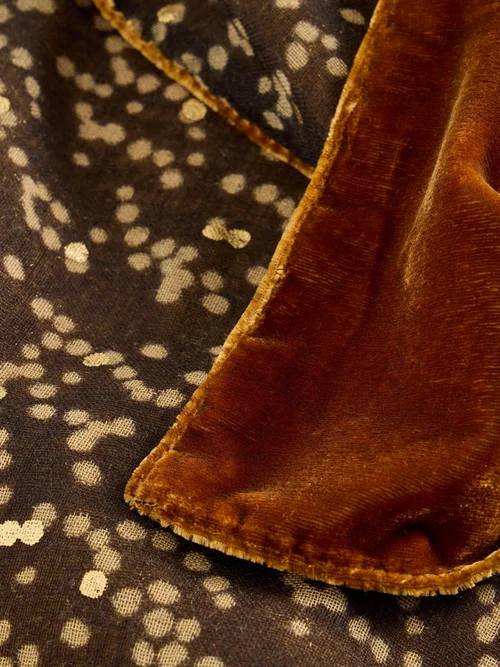 Écharpe Imprimée En Velours Image 2