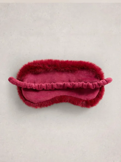 Masque pour les yeux en fausse fourrure et velours Image 3