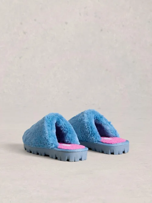 Mule en fausse fourrure - Brt Blue - S Image 4