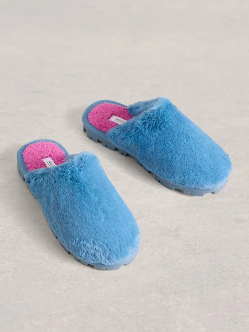 Mule en fausse fourrure - Brt Blue - S Image 2
