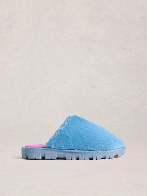 Mule en fausse fourrure - Brt Blue - S Image 1