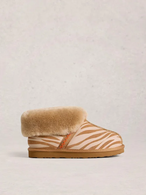 Bottines en daim et peau lainée - Tan Pr - S Image 1