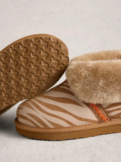 Bottines en daim et peau lainée - Tan Pr - S Image 3